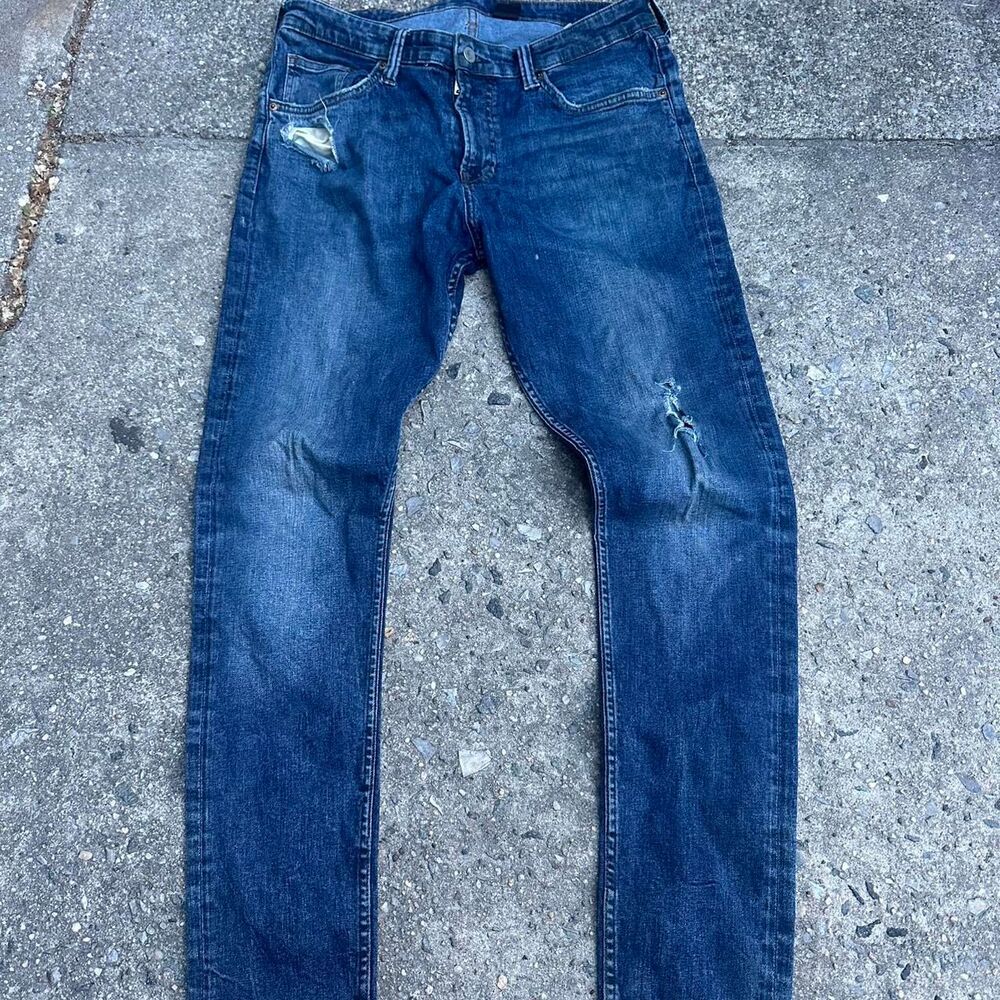 Unbranded Men's Blue and Navy Jeans
